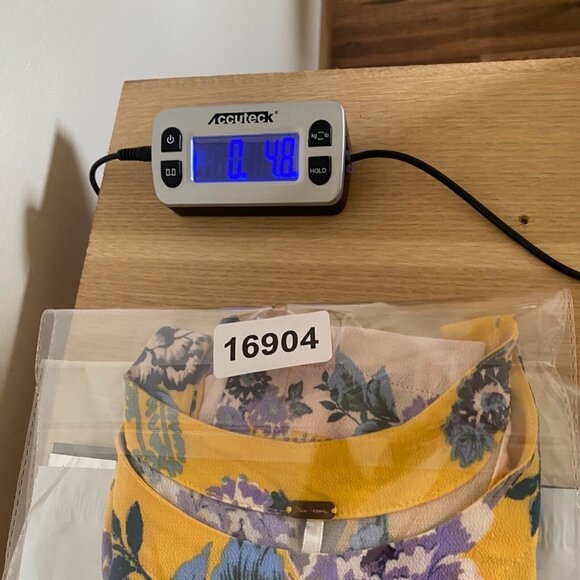 Free People Top Womens Extra Small This Sweet Love Yellow Floral Tank Side Ties - Picture 9 of 9